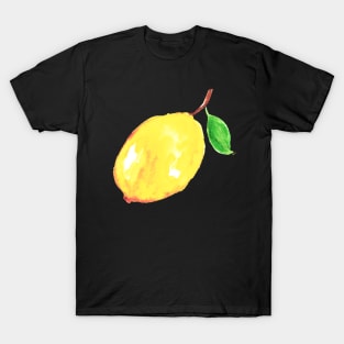 Watercolor Lemons Citrus Yellow Cute T-Shirt